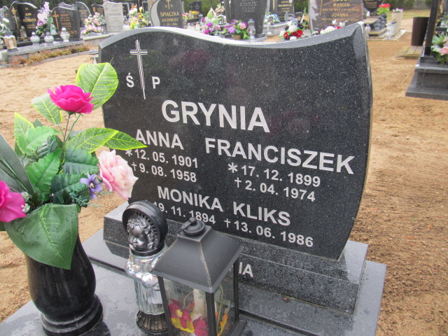 Franciszek Grynia 1899 Zębowo - Grobonet - Wyszukiwarka osób pochowanych